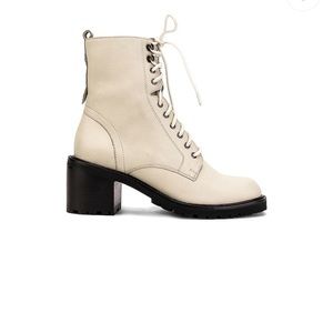 Revolve Seychelles Irresistible Bootie in Off White Leather